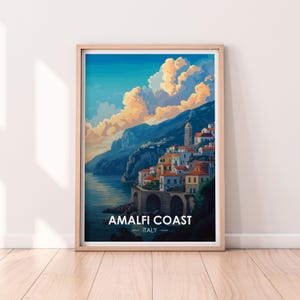 Amalfi Coast Poster, Italy, Travel Poster, Premium Print, Amalfi Coast Print, Amalfi Poster,