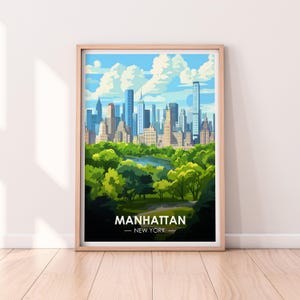 Manhattan Poster, New York Wall art, New York, Poster, Travel Poster, Premium Print, NYC Print, Manhattan Poster, Home Décor