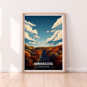 Minnesota Poster, Minnesota Wall art, United States Poster, MN Print, USA Print, Minnesota Poster, Home Décor