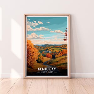 Kentucky Poster, Kentucky Wall art, United States Poster, KY Print, USA Print, Kentucky Poster, Home Décor
