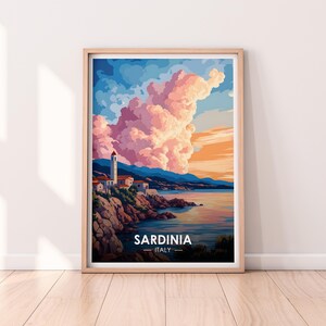 Sardinia Poster, Italy, Travel Poster, Premium Print, Sardinia Print, Sardinia Poster, Home Decor