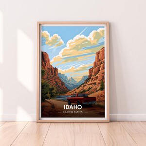 Idaho Poster, Idaho Wall art, United States Poster, ID Print, USA Print, Idaho Poster, Home Décor