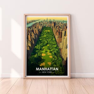 Manhattan Poster, New York Wall art, New York, Poster, Travel Poster, Premium Print, NYC Print, Manhattan Poster, Home Décor