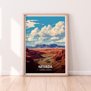 Nevada Poster, Nevada, Wandkunst, USA Poster, NYP, USA Druck, Nevada Poster, Home Décor