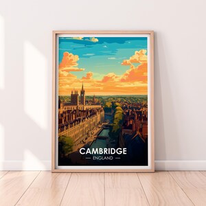Cambridge Poster, Cambridge Wall art, Cambridge, Poster, Travel Poster, Premium Print, Cambridge Print, Cambridge Poster, Home Décor