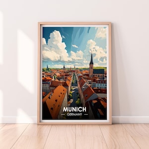 Munich Poster, Munich Wall art, Germany Poster, Munich, Premium Print, Germany Print, Munich Poster, Home Décor