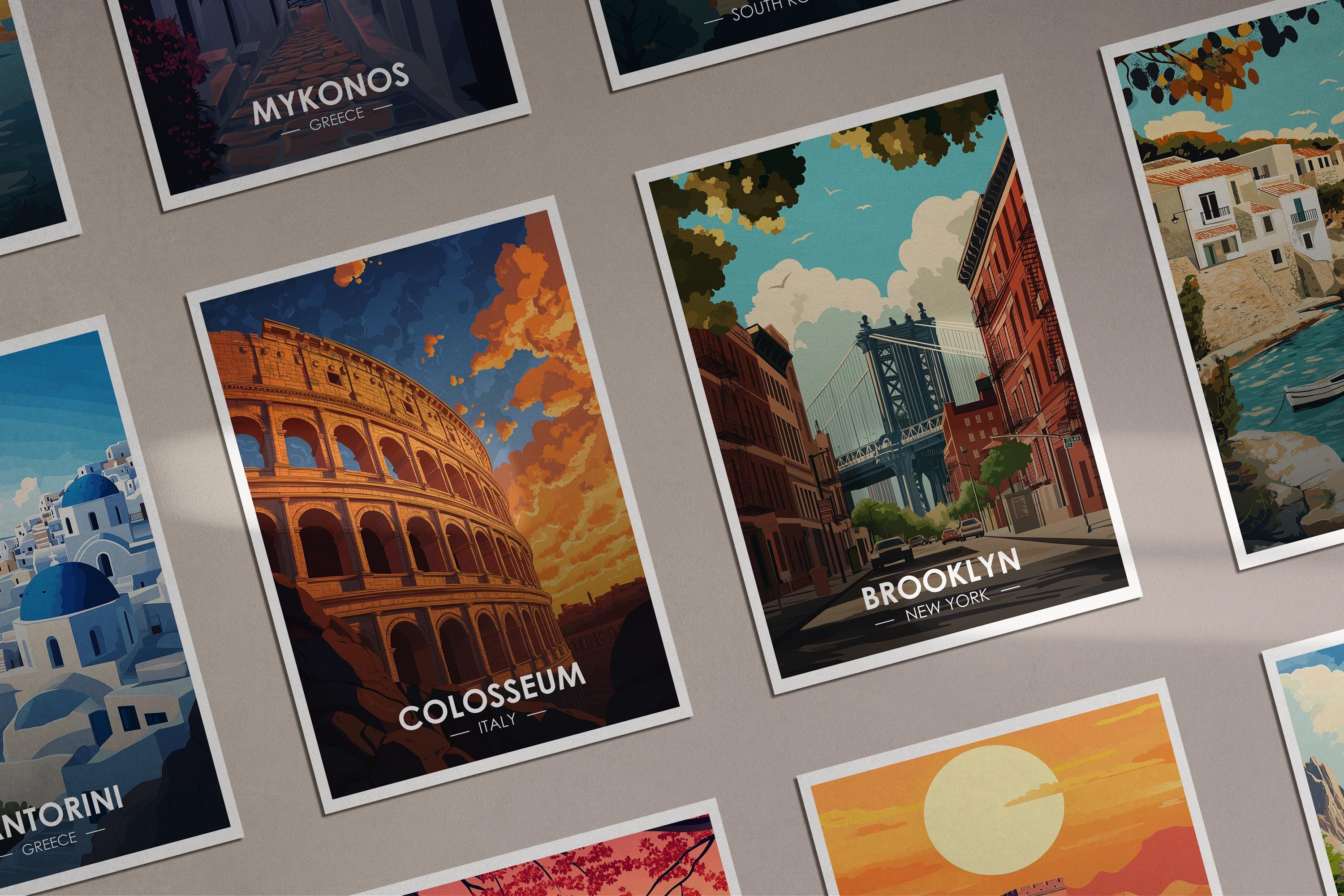 Colosseum Poster, Italy, Travel Poster, Premium Print, Colosseum Print ...