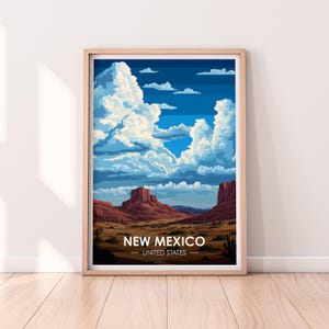 New Mexico Poster, New Mexico Wandkunst, USA Poster, NM Print, USA Print, New Mexico Poster, Home Décor