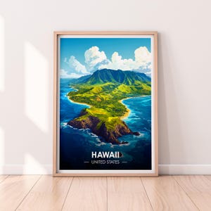 Hawaii Poster, Hawaii Wall art, United States Poster, HI Print, USA Print, Hawaii Poster, Home Décor
