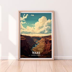 Affiche du Texas, art mural Texas, affiche des États-Unis, impression TX, impression des États-Unis, affiche du Texas, décoration d'intérieur