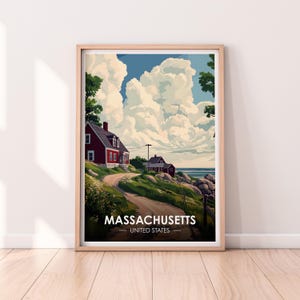 Massachusetts Poster, Massachusetts Wandkunst, Poster Vereinigte Staaten, MA Print, USA Print, Massachusetts Poster, Home Décor