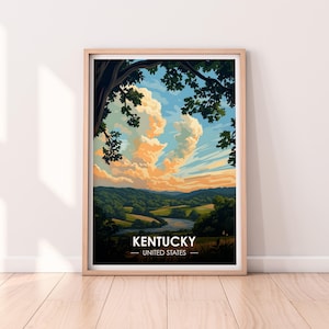 Kentucky Poster, Kentucky Wall art, United States Poster, KY Print, USA Print, Kentucky Poster, Home Décor
