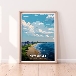 New Jersey Poster, New Jersey Wandkunst, USA Poster, NJ Print, USA Print, New Jersey Poster, Home Décor