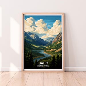Idaho Poster, Idaho Wall art, United States Poster, ID Print, USA Print, Idaho Poster, Home Décor