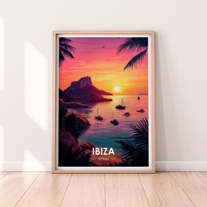 Ibiza Poster, Spain, Travel Poster, Premium Print, Ibiza Print, Travel Home Décor