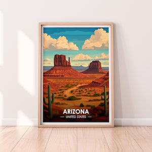 Arizona Poster, Arizona Wandkunst, USA Poster, AZ Print, Premium Druck, USA Print, Arizona Poster, Home Décor