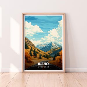 Idaho Poster, Idaho Wall art, United States Poster, ID Print, USA Print, Idaho Poster, Home Décor