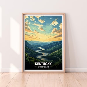 Kentucky Poster, Kentucky Wall art, United States Poster, KY Print, USA Print, Kentucky Poster, Home Décor