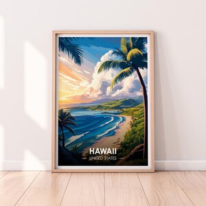 Hawaii Poster, Hawaii Wall art, United States Poster, HI Print, USA Print, Hawaii Poster, Home Décor