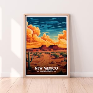 New Mexico Poster, New Mexico Wandkunst, USA Poster, NM Print, USA Print, New Mexico Poster, Home Décor