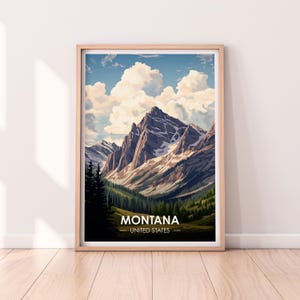 Montana Poster, Montana Wall art, United States Poster, MT Print, USA Print, Montana Poster, Home Décor