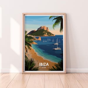 Ibiza Poster, Spain, Travel Poster, Premium Print, Ibiza Print, Travel Home Décor