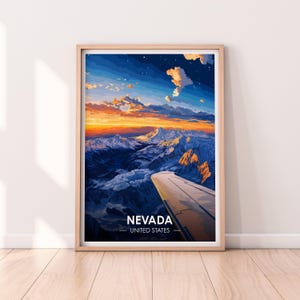 Nevada Poster, Nevada, Wandkunst, USA Poster, NYP, USA Druck, Nevada Poster, Home Décor
