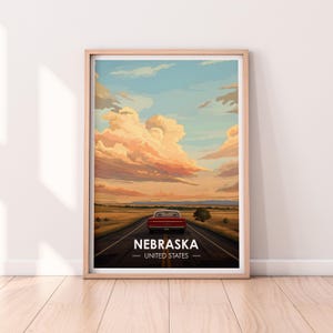 Nebraska Poster, Nebraska Wall art, United States Poster, NE Print, USA Print, Nebraska Poster, Home Décor