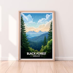 The Black Forest Poster, Black Forest Wall art, Germany Poster, Schwarzwald, Premium Print, Germany Print, Schwarzwald Poster, Home Décor