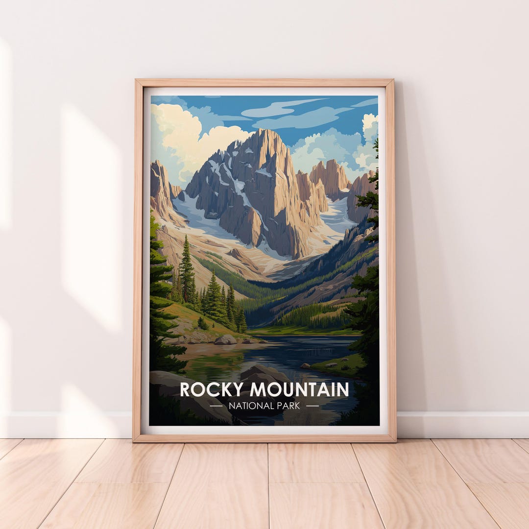 Rocky Mountain Peaks Photography Print by Posterlounge