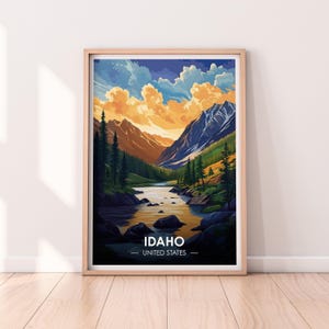 Idaho Poster, Idaho Wall art, United States Poster, ID Print, USA Print, Idaho Poster, Home Décor