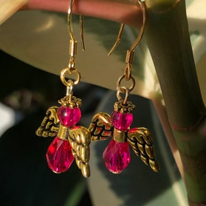 Hot pink and gold