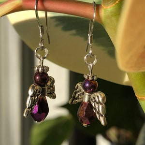 Metallic purple and silver