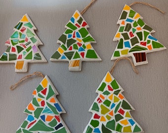 Mosaic Christmas tree ornament CLEARANCE PRICE NOW