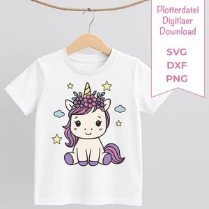 Unicorn SVG plotter file | svg summer girl shirt | Cricut svg | Silhouette SVG, DXF | Laser file Silhouette Cameo, png unicorn clipart