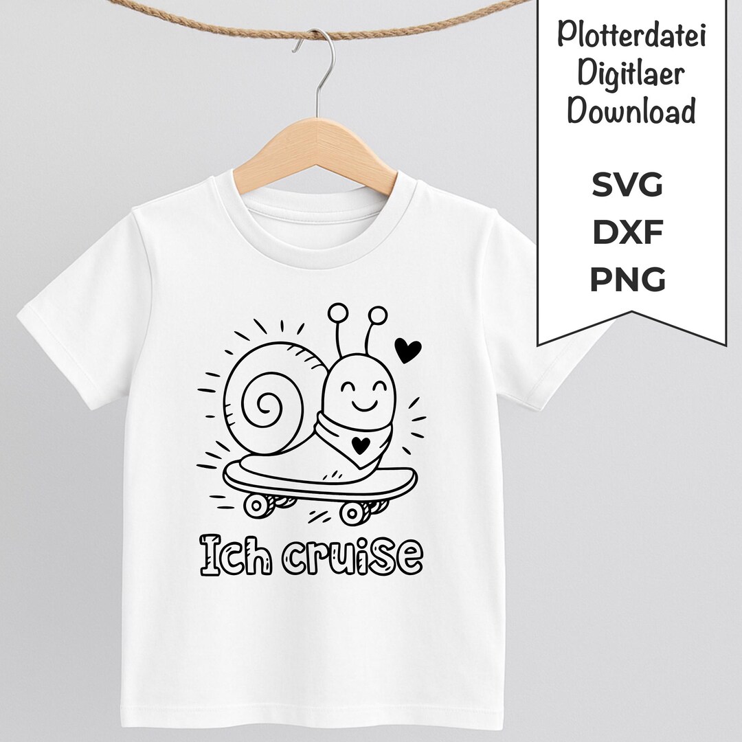 Snail SVG Plotter File | Cutting File Svg Dxf Png | Children's Shirt ...
