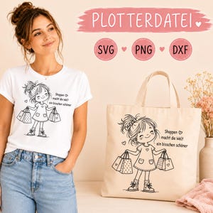 SVG-plotterbestand met tekst op een tas – opvallend ontwerp voor boodschappentas en shirt (svg Cricut, Silhouette, Brother, png, dxf)