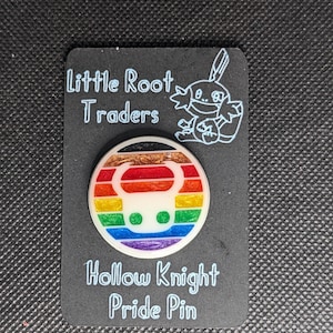 Hollow Knight Custom Pride Pin 1.25&quot;