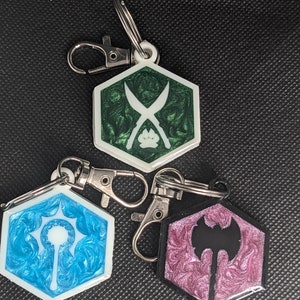 Custom D&D Class Keychain 1.5&quot;