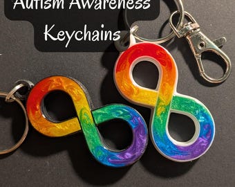 Llaveros de 2" para concienciar sobre el autismo