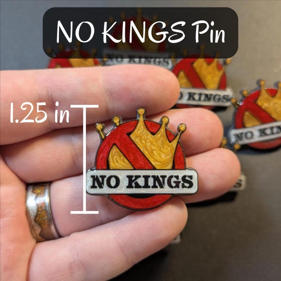 NO KINGS Collection - Pin, Keychain, Magnet - Etsy