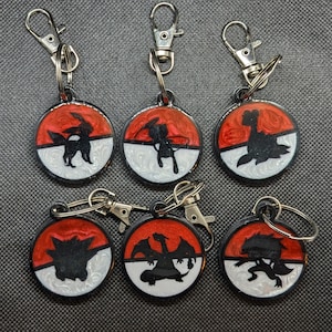 Aangepaste PokePartner-sleutelhanger 4,5 cm