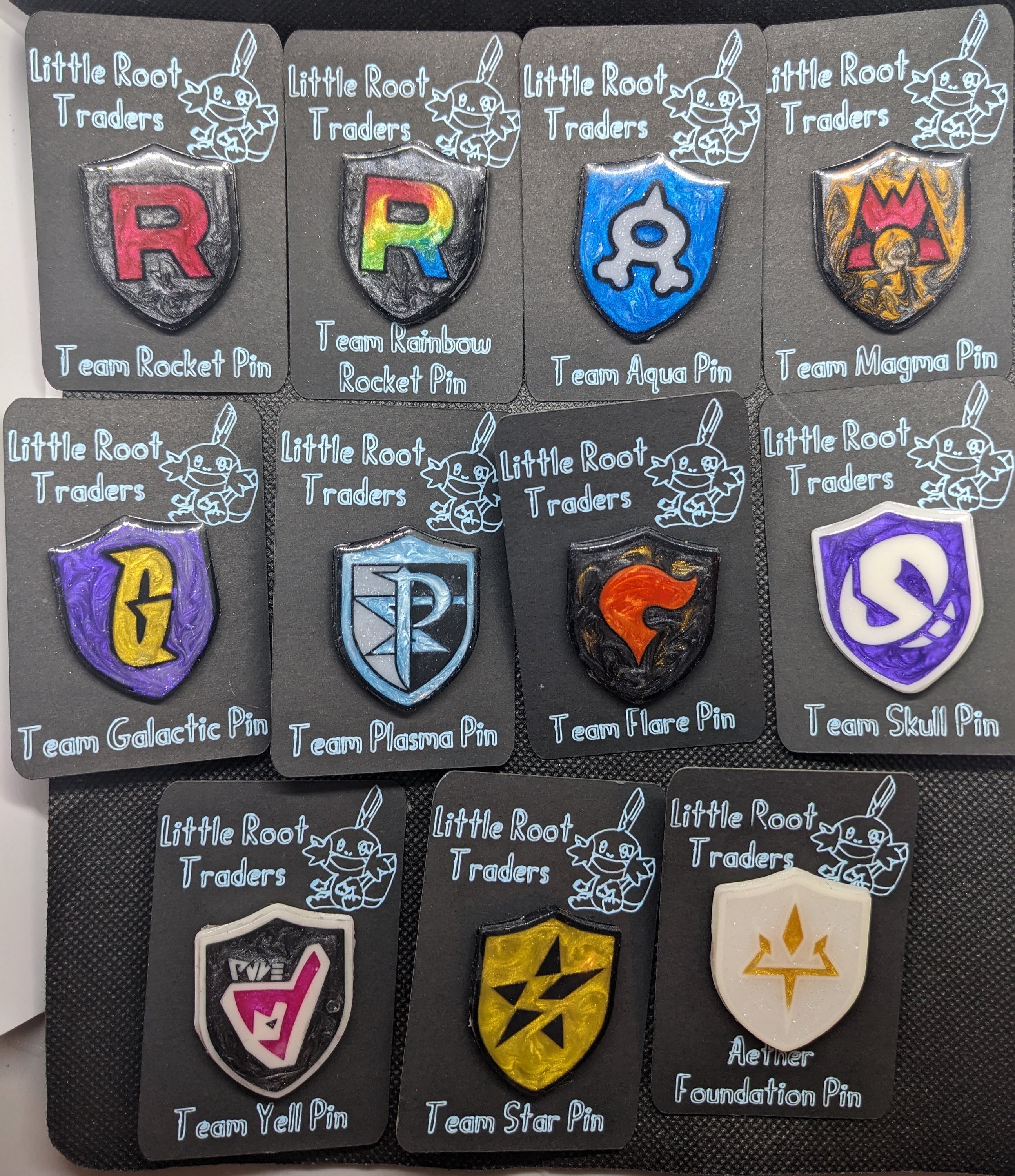 Pokemon Villain Teams Pins 1.5\, image size:2589x3000