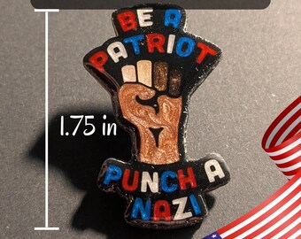 Sé un patriota, perfora un pin nazi de 1,75"