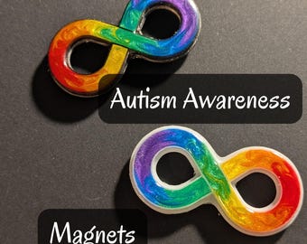 Imanes de 2" para concienciar sobre el autismo