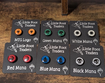 Magic: the Gathering .5" Mana Stud Earrings