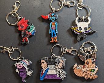 Colección de llaveros de videojuegos Pride 2024