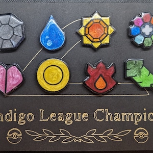 Kanto Region Gym Badge Pins (Gen 1)