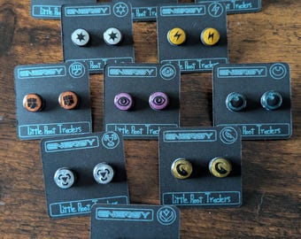 Pendientes tipo botón de Pokémon TCG de 1/2"