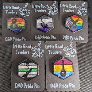 Dungeons and Dragons Class Pride Pin 1.25" Custom